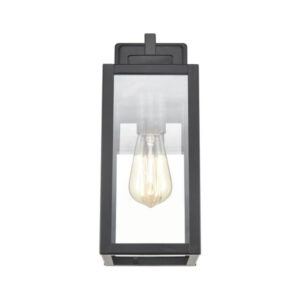 Millennium Lighting 60071-PBK Atless One Light Outdoor Wall Lantern Powder Coated Black finish