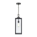 Millennium Lighting 60191-PBK Atless One Light Outdoor Pendant Powder Coated Black finish