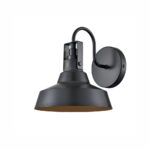 Millennium Lighting 71001-PBK Axell One Light Outdoor Wall Sconce Powder Coated Black finish