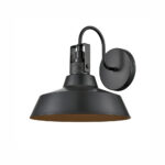 Millennium Lighting 71101-PBK Axell One Light Outdoor Wall Sconce Powder Coated Black finish
