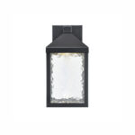 Millennium Lighting 72001-PBK Aaron One Light Outdoor Wall Sconce Powder Coated Black finish