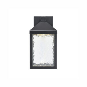Millennium Lighting 72001-PBK Aaron One Light Outdoor Wall Sconce Powder Coated Black finish