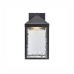 Millennium Lighting 72101-PBK Aaron One Light Outdoor Wall Sconce Powder Coated Black finish
