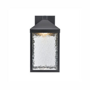 Millennium Lighting 72101-PBK Aaron One Light Outdoor Wall Sconce Powder Coated Black finish