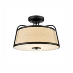 Millennium Lighting 78201-MB LED Light Semi-Flush Mount Matte Black finish