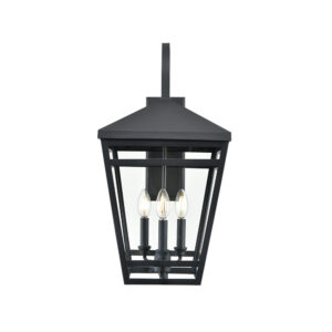 Millennium Lighting 82104-TBK Seager Three Light Outdoor Wall Sconce Textured Black finish
