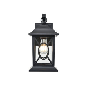 Millennium Lighting 85101-PBK Allbert One Light Outdoor Wall Sconce Powder Coated Black finish