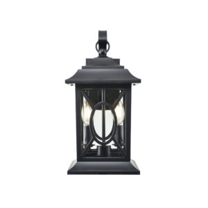Millennium Lighting 85102-PBK Allbert Two Light Outdoor Wall Sconce Powder Coated Black finish