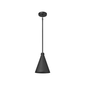 Millennium Lighting 86103-TBK Axston One Light Outdoor Pendant Textured Black finish