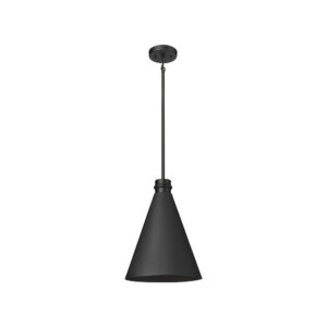 Millennium Lighting 86104-TBK Axston One Light Outdoor Pendant Textured Black finish
