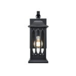 Millennium Lighting 88101-PBK Mallorey One Light Outdoor Wall Sconce Powder Coated Black finish