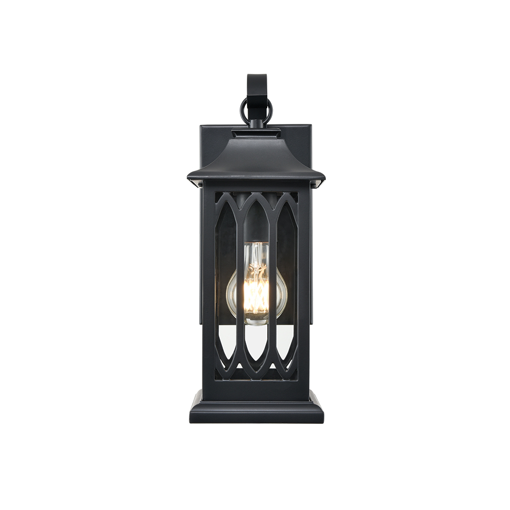 Millennium Lighting 88101-PBK Mallorey One Light Outdoor Wall Sconce Powder Coated Black finish
