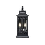 Millennium Lighting 88102-PBK Mallorey Two Light Outdoor Wall Sconce Powder Coated Black finish