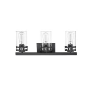 Millennium Lighting 91023-MB Lunden Three Light Vanity Matte Black finish