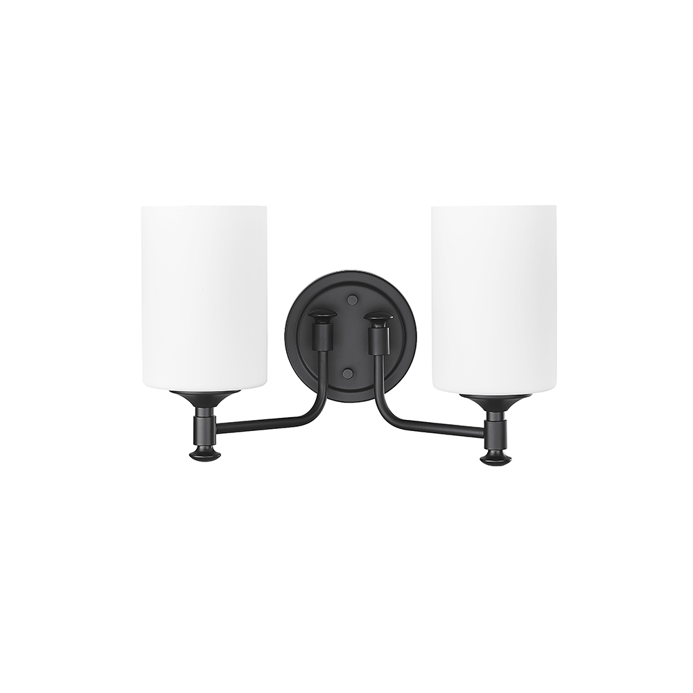 Millennium Lighting 91032-MB Ailey Two Light Vanity Matte Black finish