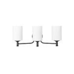 Millennium Lighting 91033-MB Ailey Three Light Vanity Matte Black finish