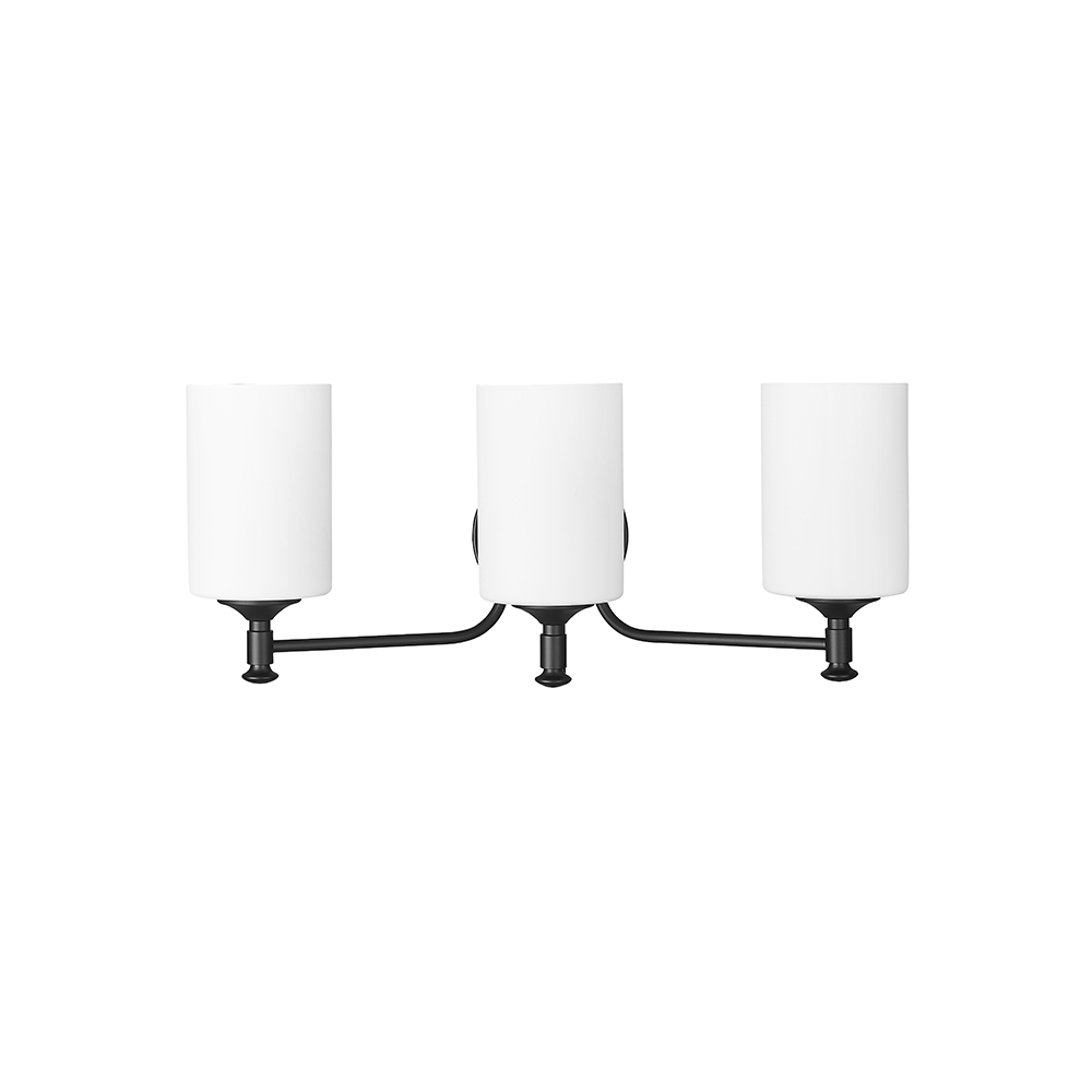 Millennium Lighting 91033-MB Ailey Three Light Vanity Matte Black finish