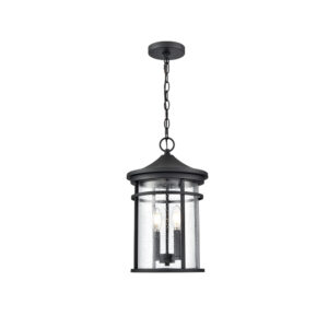 Millennium Lighting 91342-TBK Namath Two Light Outdoor Pendant Textured Black finish