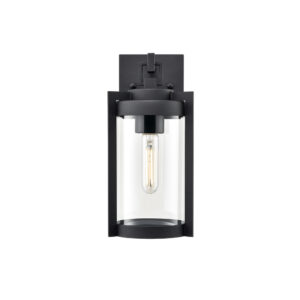Millennium Lighting 91501-TBK Ellway One Light Outdoor Wall Mount Textured Black finish