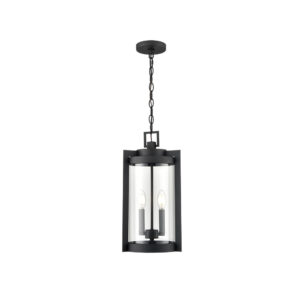 Millennium Lighting 91532-TBK Ellway Two Light Outdoor Pendant Textured Black finish