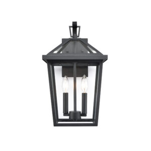 Millennium Lighting 92202-TBK Mesun Two Light Outdoor Wall Mount Textured Black finish