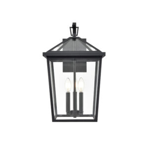Millennium Lighting 92303-TBK Mesun Three Light Outdoor Wall Mount Textured Black finish