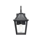 Millennium Lighting 92401-TBK Eston One Light Outdoor Wall Mount Textured Black finish