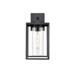 Millennium Lighting 93121-TBK Ellway One Light Outdoor Wall Mount Textured Black finish