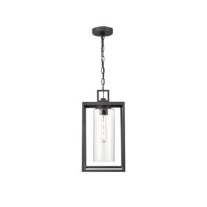 Millennium Lighting 93141-TBK Ellway One Light Outdoor Pendant Textured Black finish