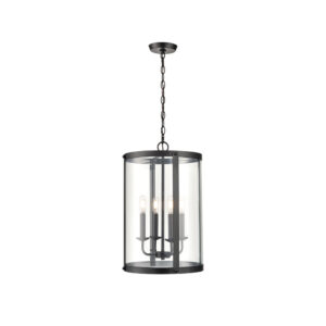 Millennium Lighting 94201-MB Aydenn Four Light Pendant Matte Black finish