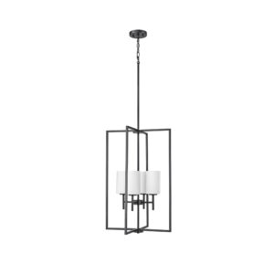 Millennium Lighting 96004-MB Luxx Four Light Pendant Matte Black finish