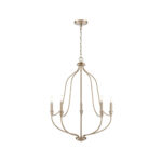 Millennium Lighting 98005-MG Senoia Five Light Chandelier Modern Gold finish