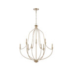 Millennium Lighting 98009-MG Senoia Nine Light Chandelier Modern Gold finish