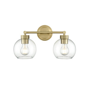 Millennium Lighting 99102-VB Jonatan Two Light Vanity Vintage Brass finish