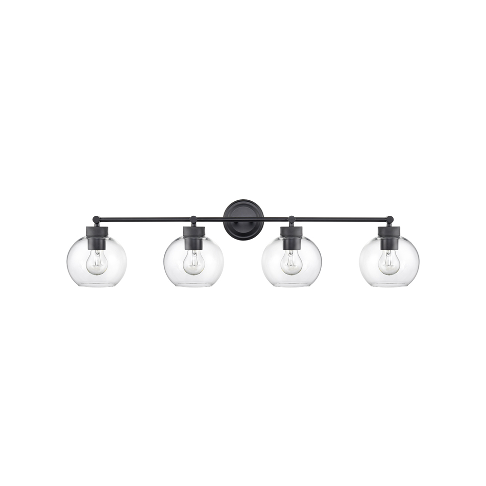 Millennium Lighting 99104-MB Jonatan Four Light Vanity Matte Black finish