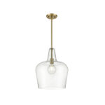 Millennium Lighting 99401-VB Puckette One Light Pendant Vintage Brass finish