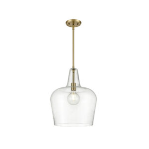 Millennium Lighting 99401-VB Puckette One Light Pendant Vintage Brass finish