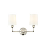 Millennium Lighting 99802-PN Leena Two Light Vanity Polished Nickel finish