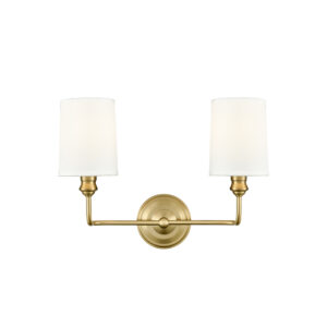 Millennium Lighting 99802-VB Leena Two Light Vanity Vintage Brass finish