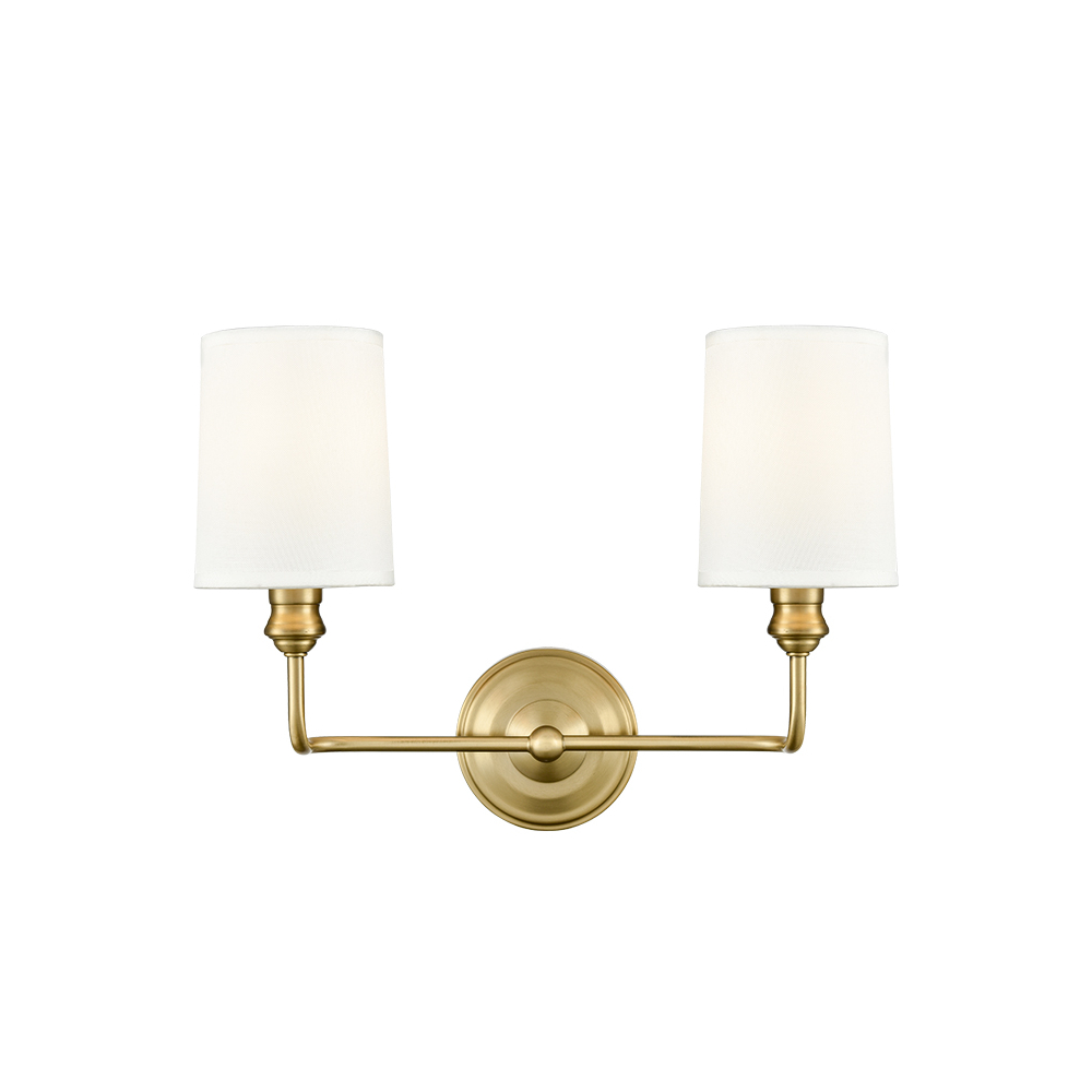 Millennium Lighting 99802-VB Leena Two Light Vanity Vintage Brass finish