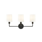 Millennium Lighting 99803-MB Leena Three Light Vanity Matte Black finish