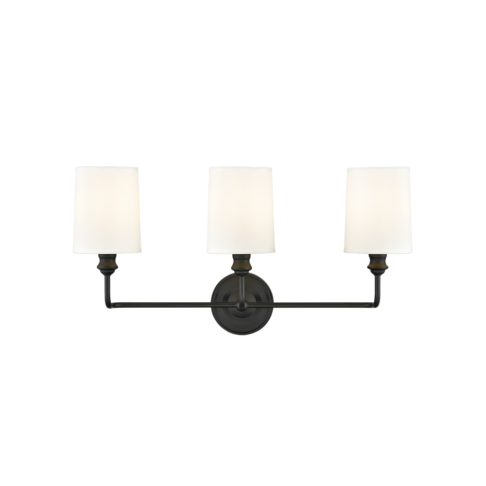 Millennium Lighting 99803-MB Leena Three Light Vanity Matte Black finish