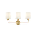 Millennium Lighting 99803-VB Leena Three Light Vanity Vintage Brass finish
