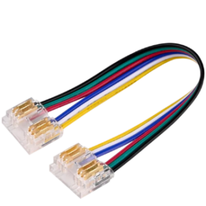 Goodlite G-49529 Clear Rgbww Connector With 6" Wire 5pk