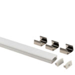 Goodlite G-96321 1/2" Aluminum Surface Mount Channel Silver
