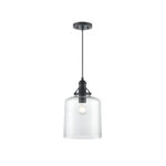 Millennium Lighting 218201-MB Khrisa One Light Pendant Matte Black finish