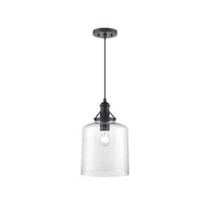 Millennium Lighting 218201-MB Khrisa One Light Pendant Matte Black finish