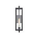 Millennium Lighting 230101-TBK Messi One Light Outdoor Wall Mount Textured Black finish