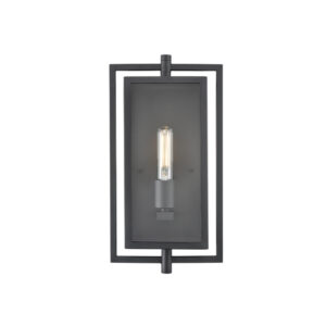 Millennium Lighting 250001-TBK Rankin One Light Outdoor Wall Mount Textured Black finish