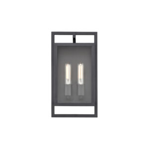 Millennium Lighting 270002-TBK Agatha Two Light Outdoor Wall Mount Textured Black finish